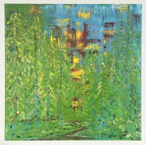 My work 1400 x 1400 acrylic on canvas