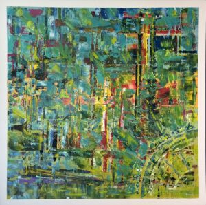 My work 1400 x 1400 acrylic on canvas